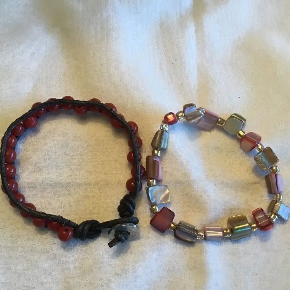 $10 ea or 3/$20. Set of Two Orange Tones Bracelets